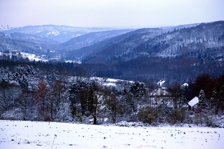 Das verschneite Porbecker Tal