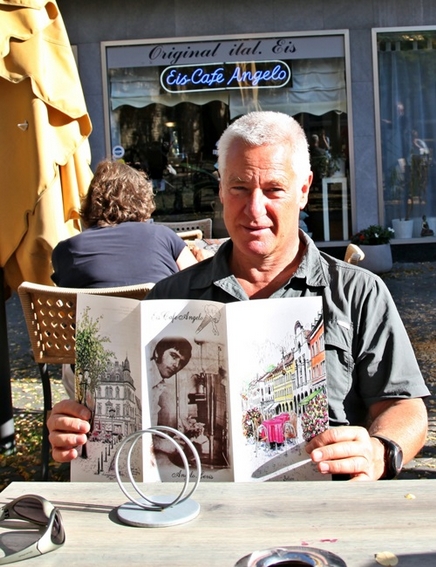 Uli Auffermann zu Besuch im Eis Cafe Angelo